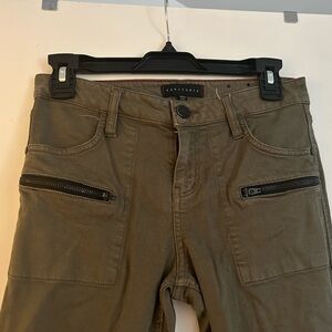 Sanctuary Arm Green Skinny Jeans. Size 26